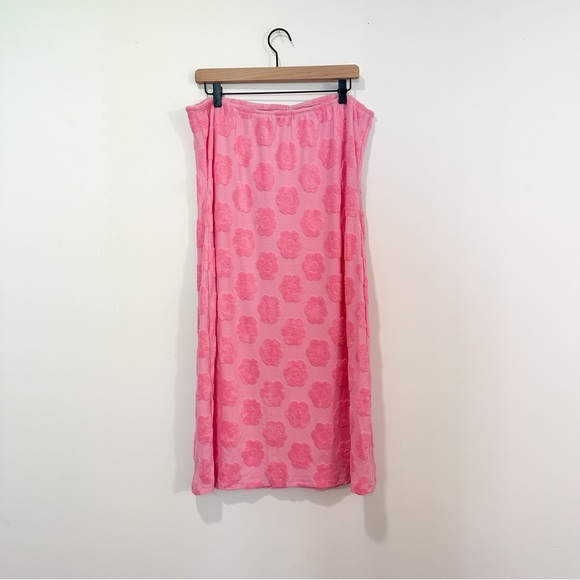 Frankie’s Bikinis Hope Tube Top Body Con Midi Y2K Preppy Groovy Barbiecore Dress - Picture 4 of 4